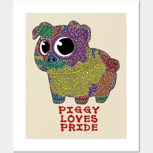 Piggy Loves Pride Posters and Art